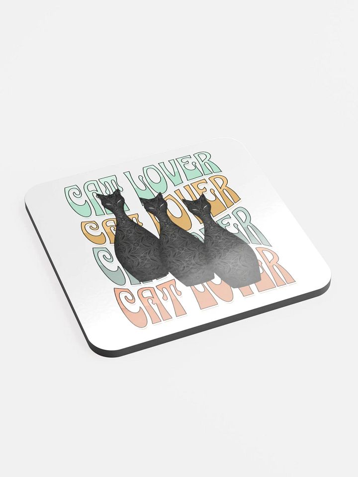 Cat Lover Feline Fantasy Glossed Cork Coaster Set product image (2)