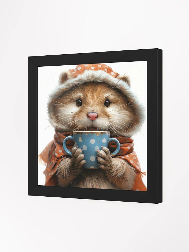 Coffee Lover Cute Baby Otter Art product image (2)