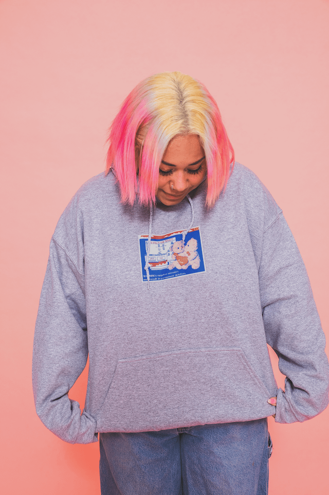 Twin Bears Hoodie - Grey product image (3)