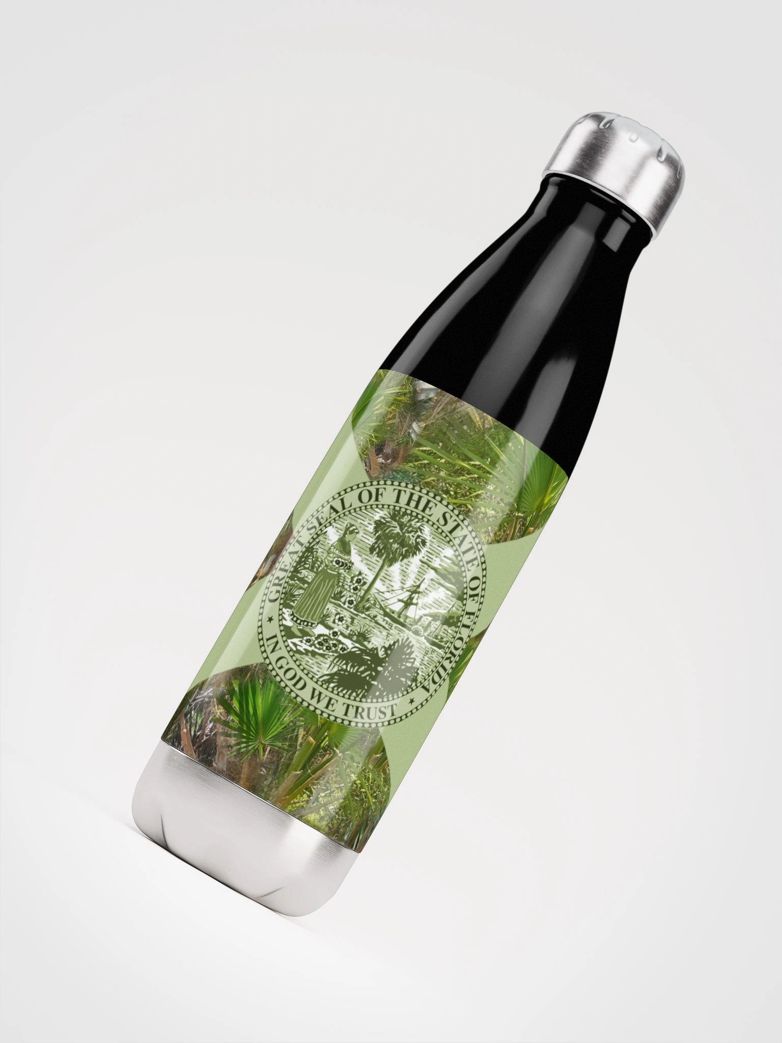 St Marks Camo Florida Flag Metal Water Bottle product image (4)