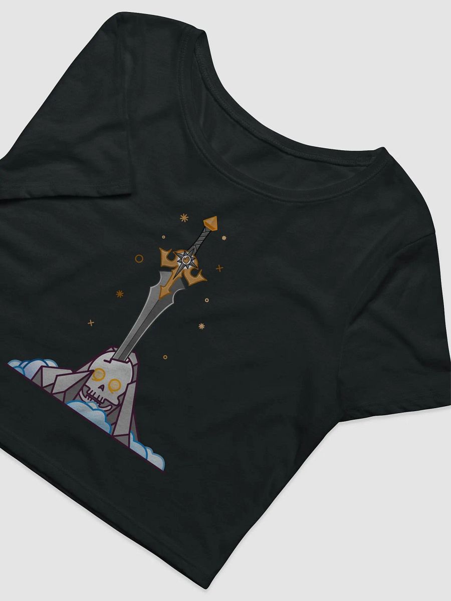 Sword in the Skull - Argent Variation - Crop Tee product image (5)