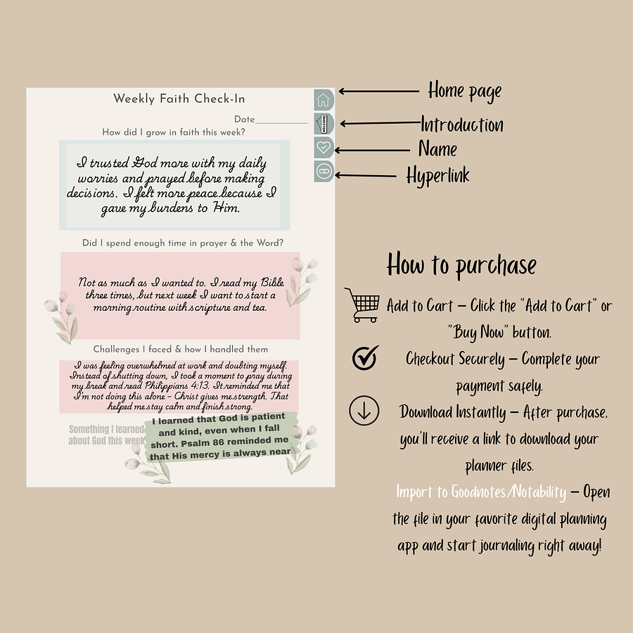 90-day Christian Planner and Journal product image (5)