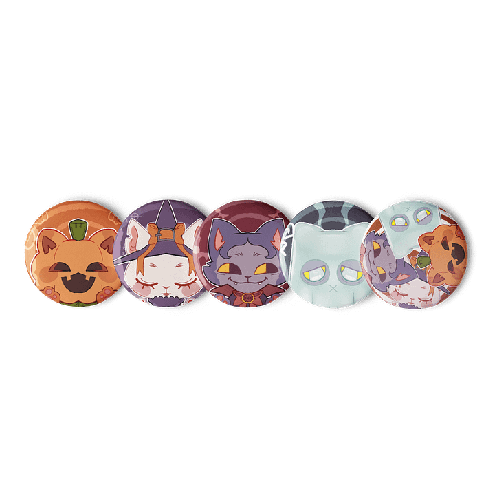🧛🧹🎃👻 Spookitties Pin Collection 🧛🧹🎃👻 product image (1)