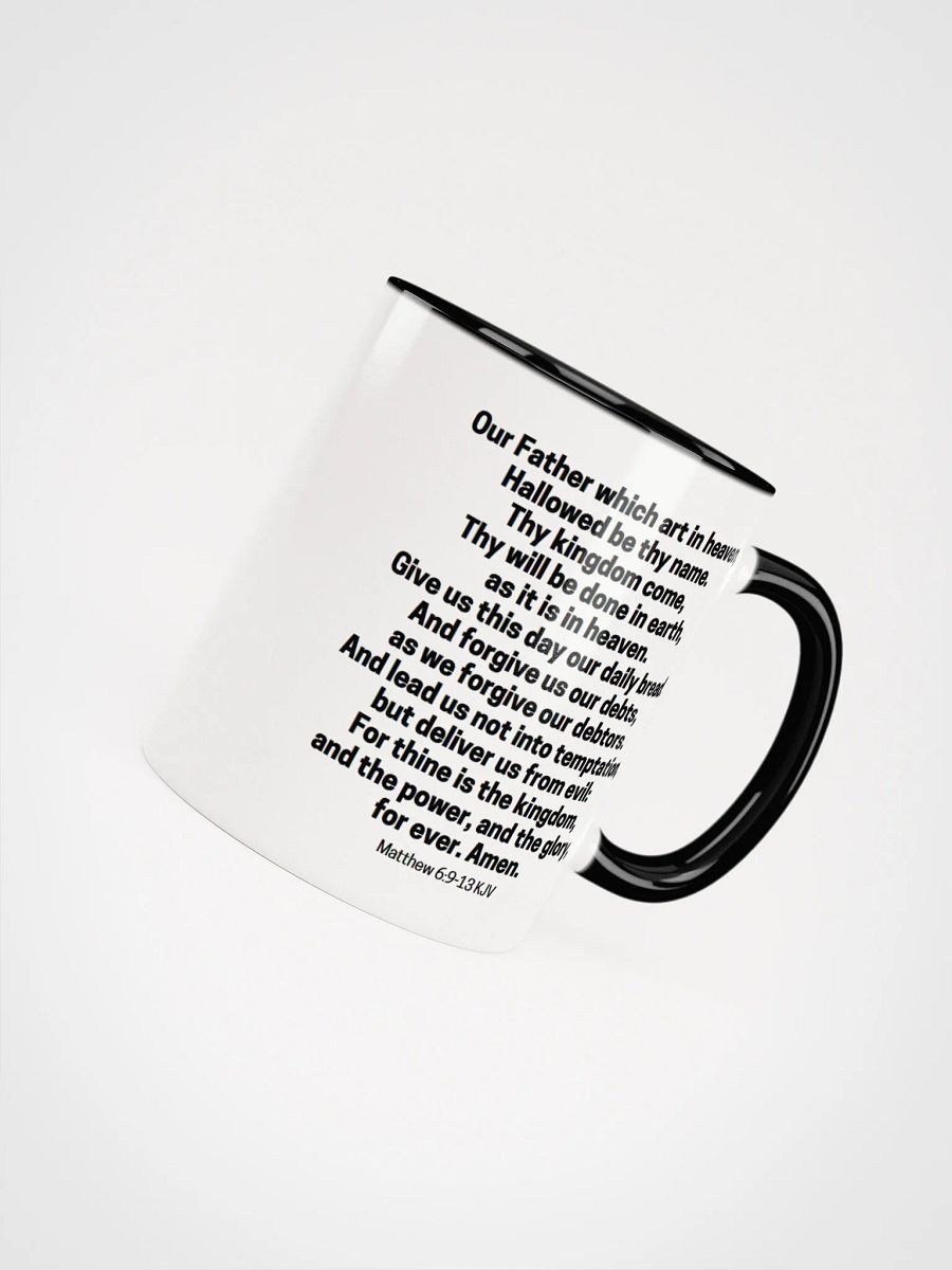 Our Father Which Art In Heaven Matthew 6:9-13 KJV Two-Tone Mug 11/15oz product image (4)