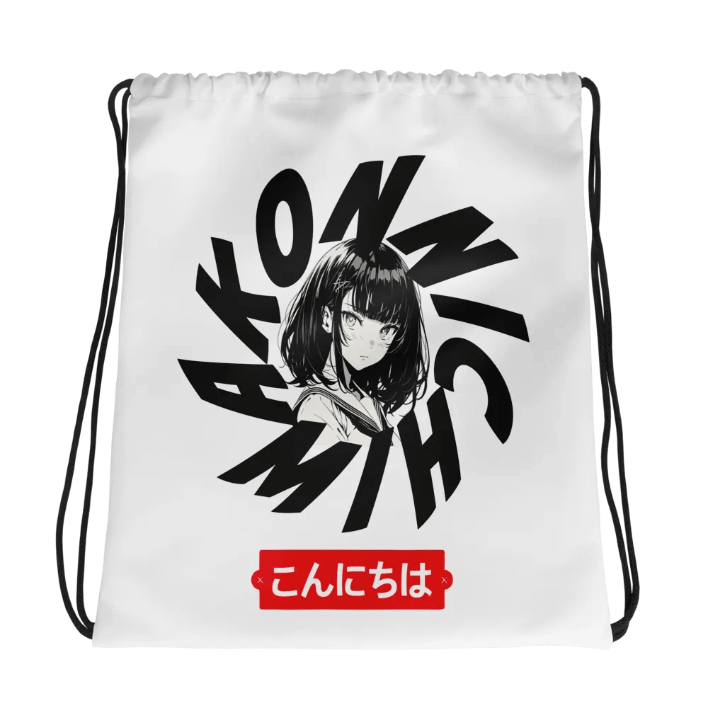 Konnichiwa Anime Drawstring Bag product image (1)