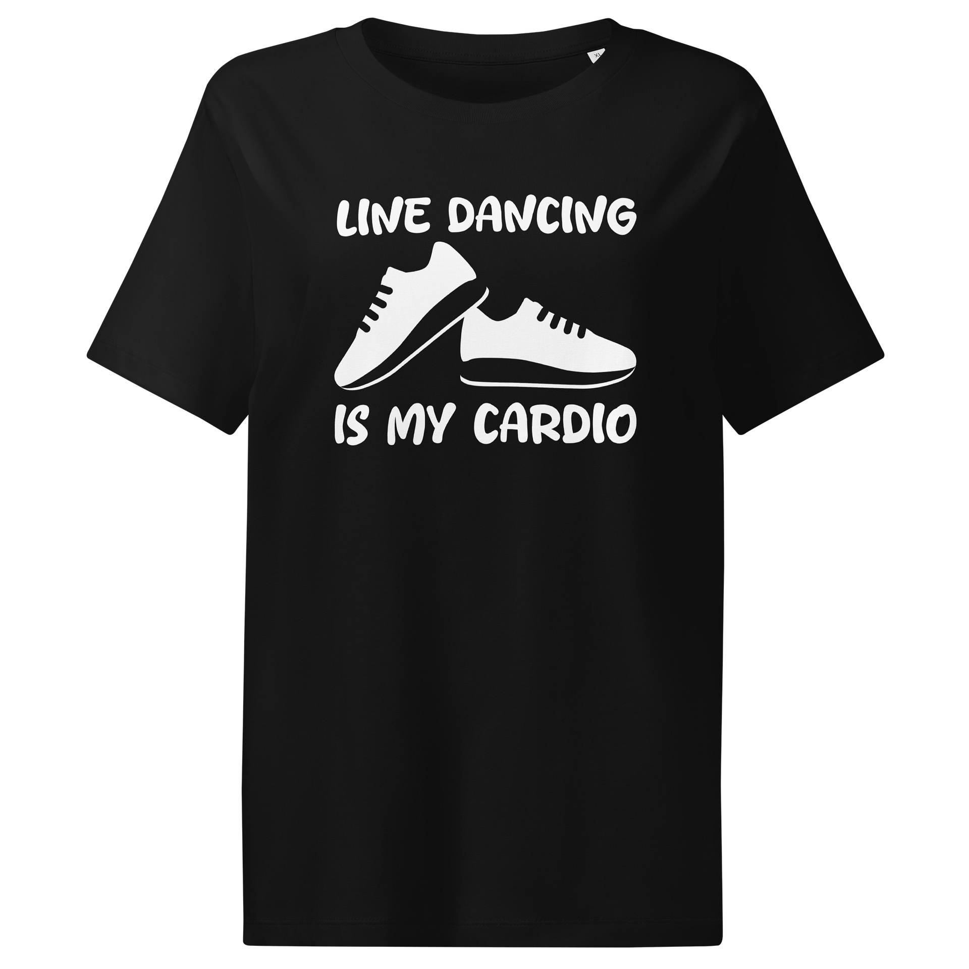 Women's Stanley/Stella Organic Ribbed Neck T-Shirt (Line Dancing is My Cardio) product image (1)