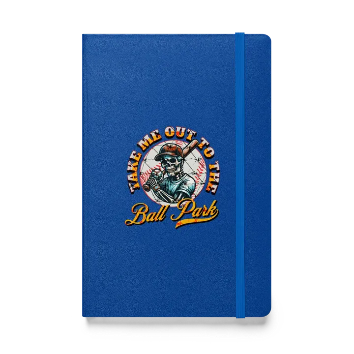 Take Me Out To The Ball Park Baseball Skeleton Hardcover Journal product image (1)