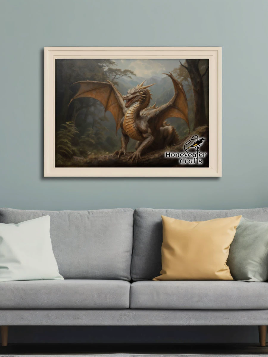 Enchanted Forest Dragon: Fantasy Art Print product image (3)