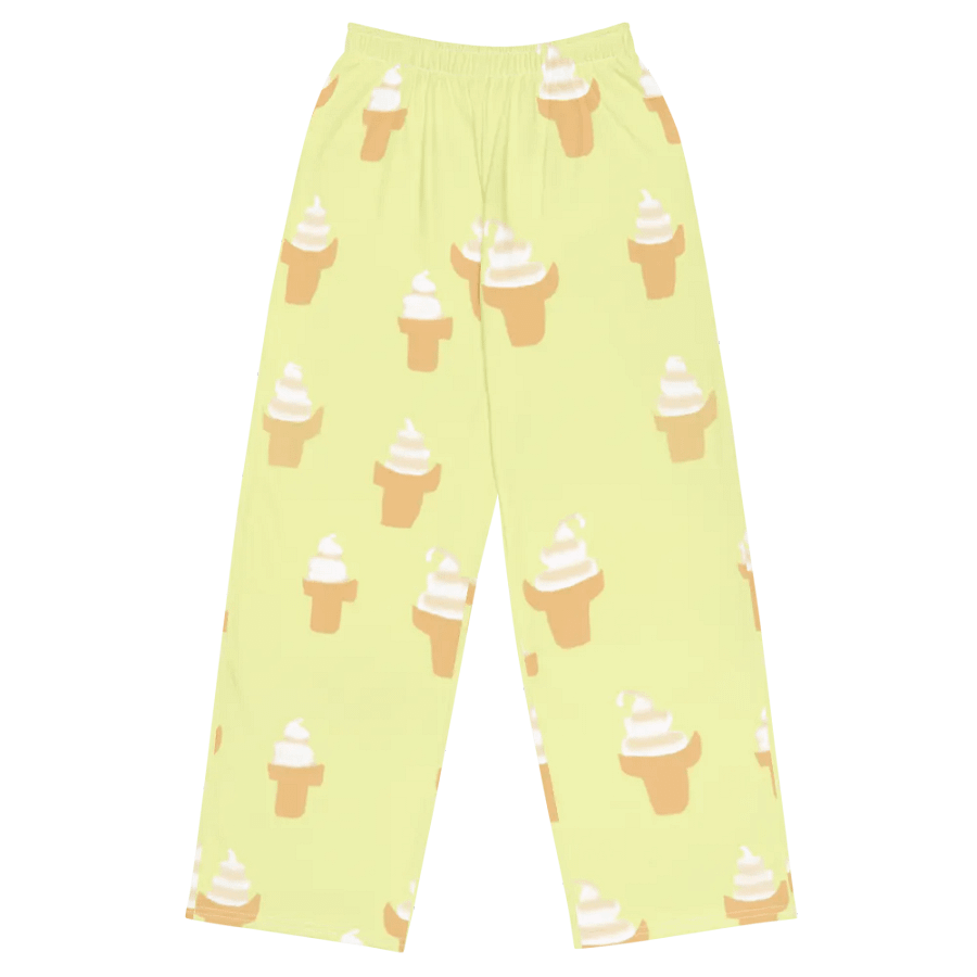 Ice Cream Cone Pattern Wideleg Pants product image (2)