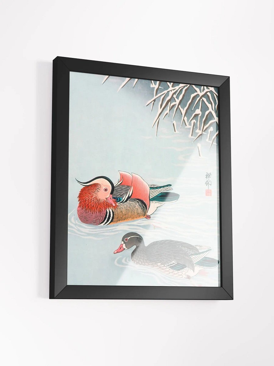 Mandarin Ducks and Snow by Ohara Shoson product image (14)