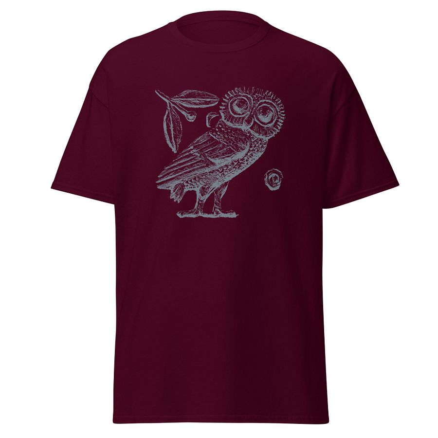 Athenian Owl Greek Tetradrachm Authentic Art circa 3rd Century BC, T-Shirt product image (6)
