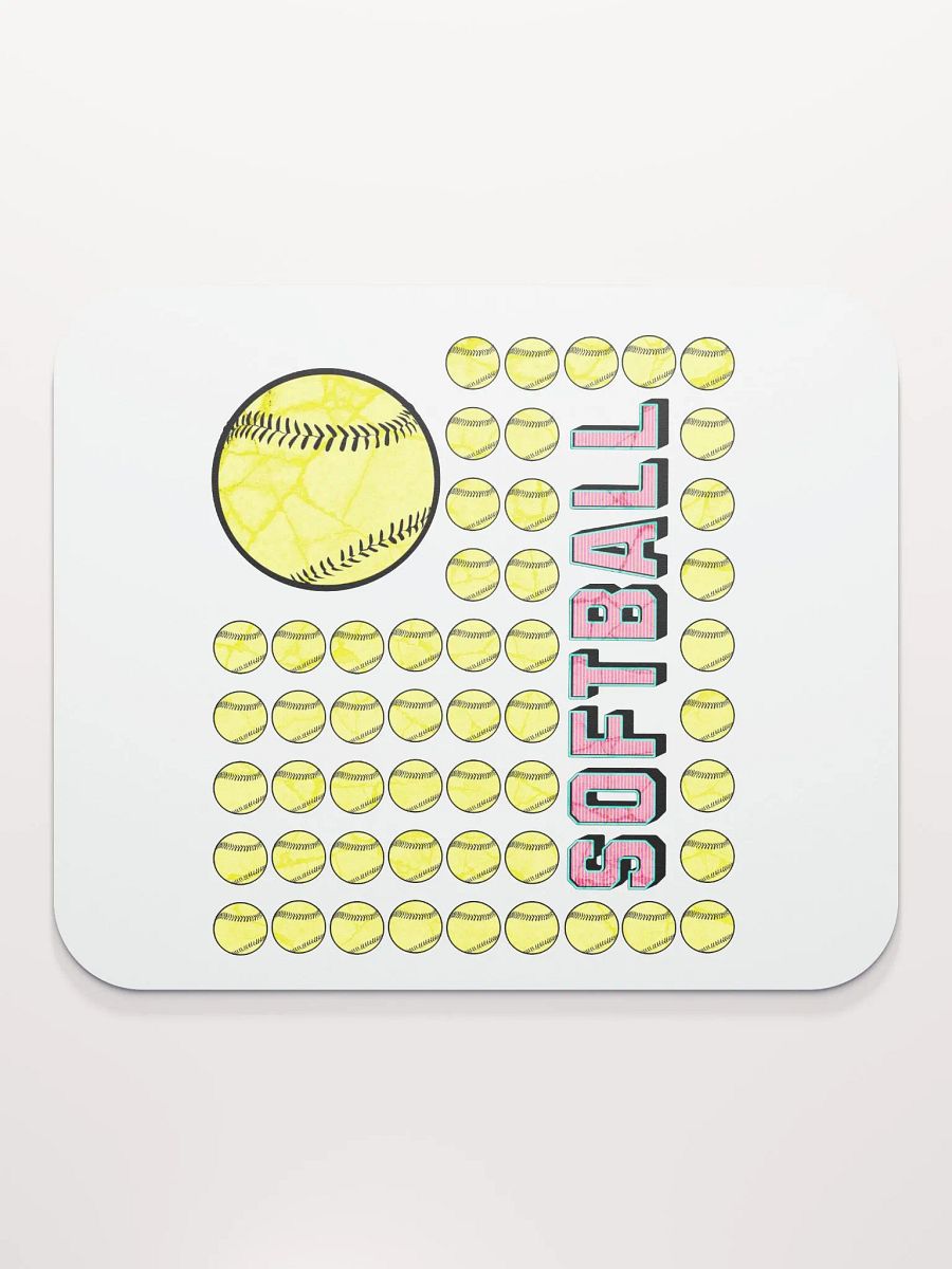 US Flag Softball Mosaic Mouse Pad product image (2)