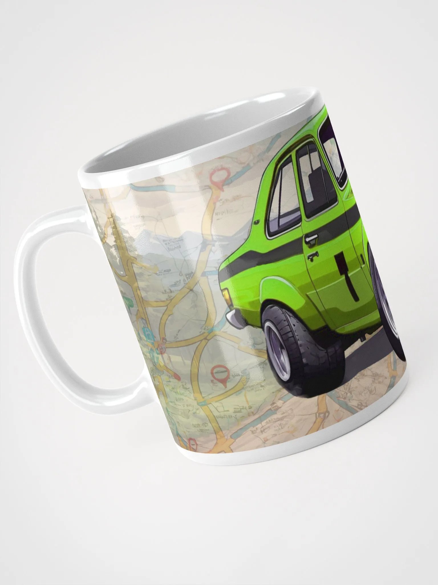 Cartoon Ford Escort MK1 Green product image (3)