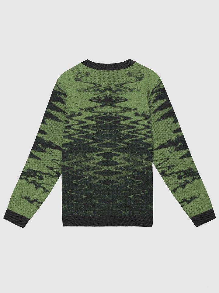Abstract Ripple Sweater – Olive & Black product image (2)