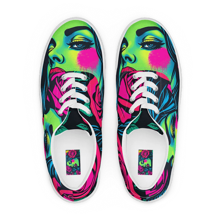 Neon Grafitti Amiga, Lace-Up Canvas Shoes Men's sizes product image (1)
