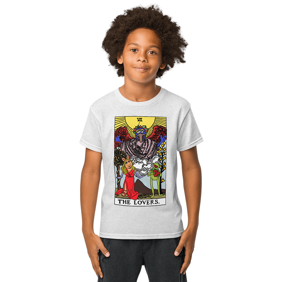 Piggy and Kermit Lovers Tarot Card Kid Shirt product image (9)