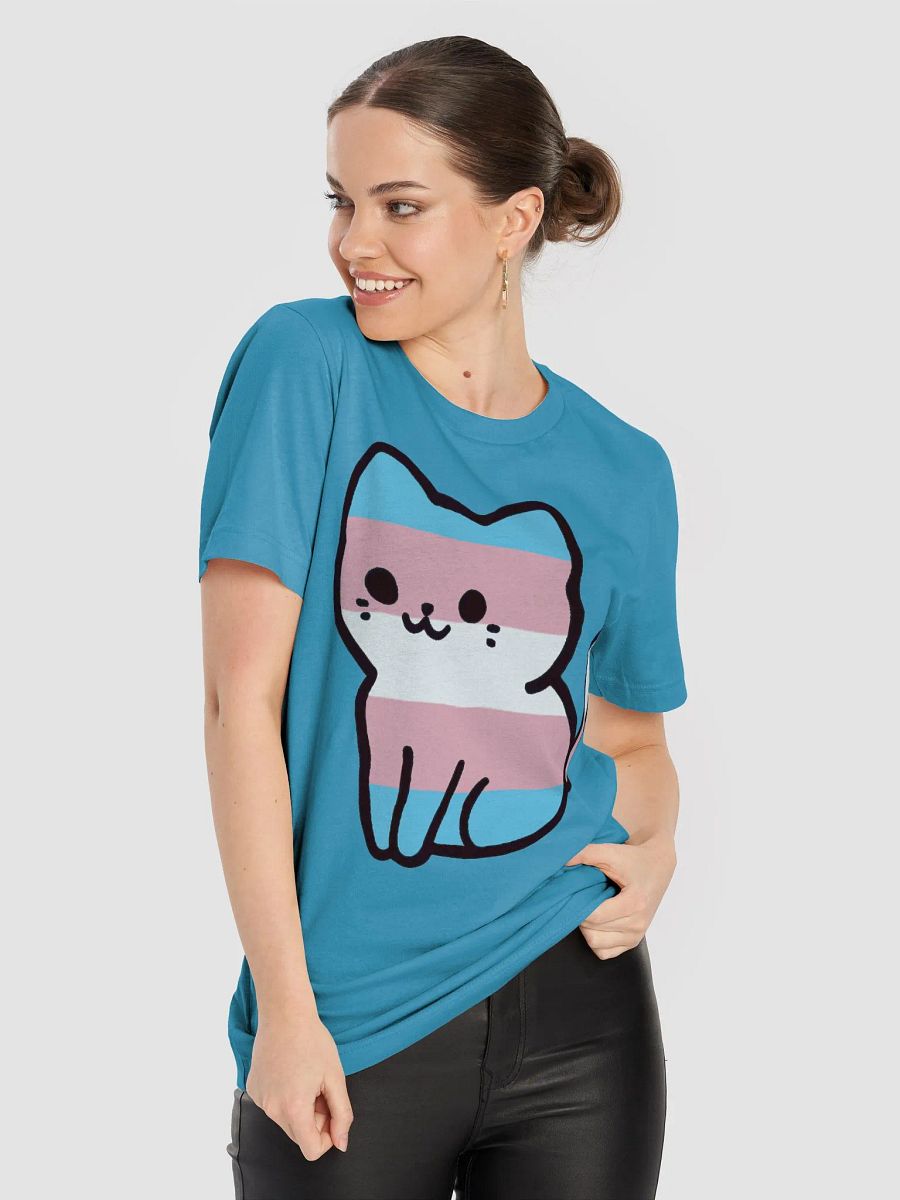 Transgender Pride Kitty Woman's Shirt product image (88)