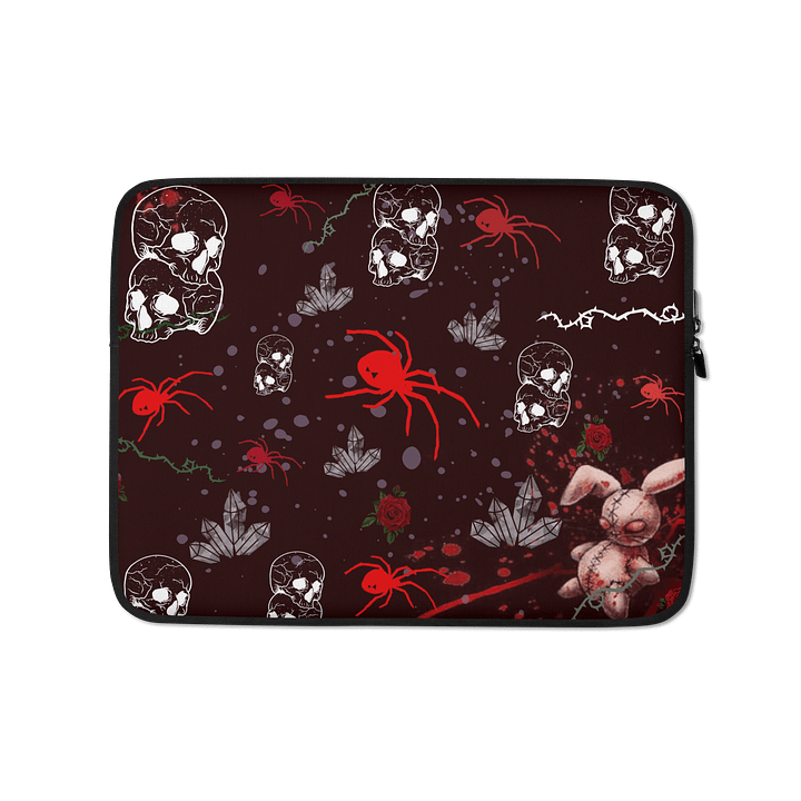 red bunny laptop sleeve product image (1)