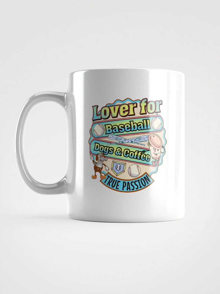 Lover For Baseball Coffee And Dogs Passionate Pitstop Mug product image (1)