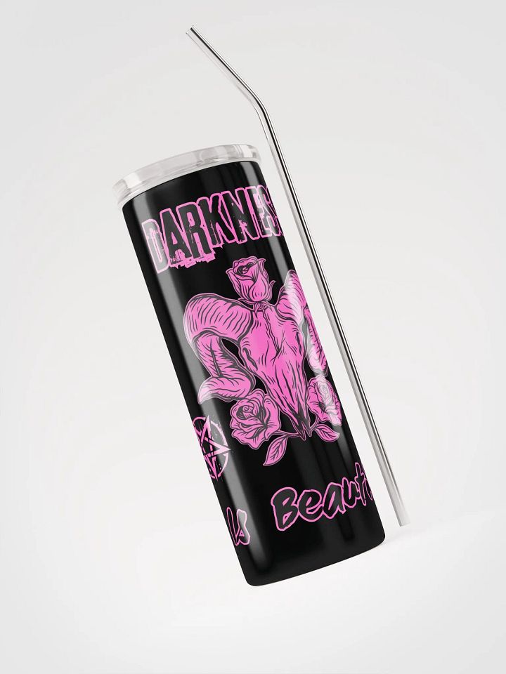 Darkness is Beautiful Tumbler with Straw product image (1)