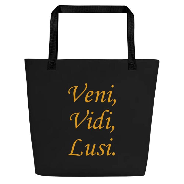 "I came, I saw, I played - Trappers Lodge Shopping Tote in Black product image (1)