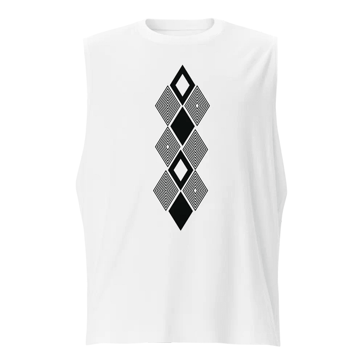 Black and white triangle design Muscle Tank product image (1)
