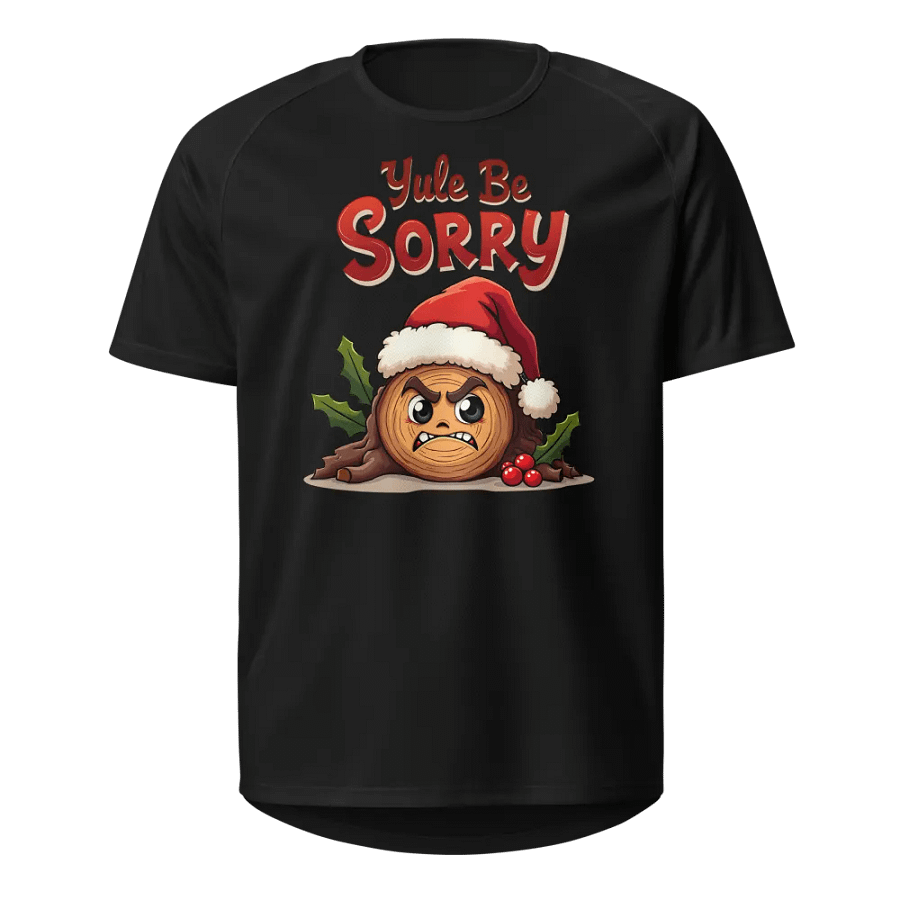 Yule Be Sorry Santa Log Unisex Sports Jersey product image (1)