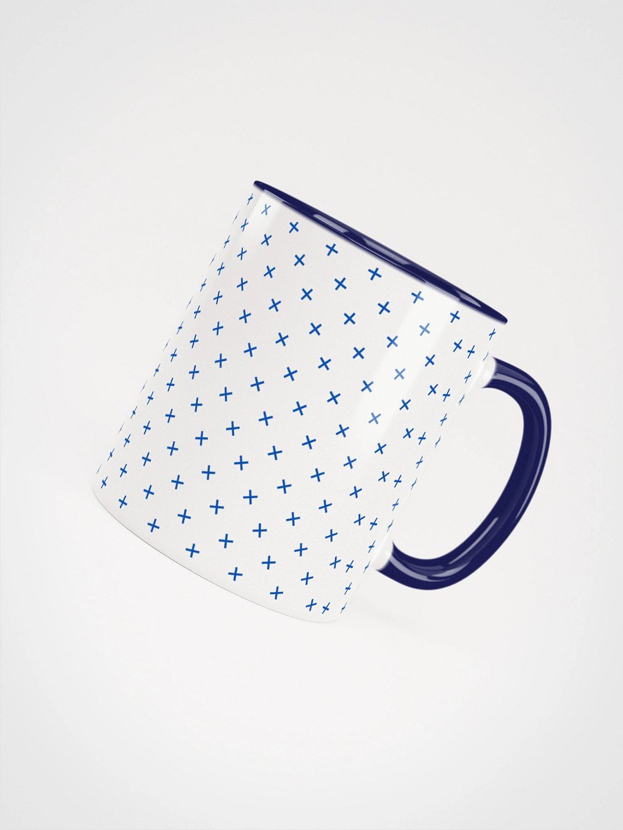 Glitchy Delight Ceramic Mug Navy product image (4)