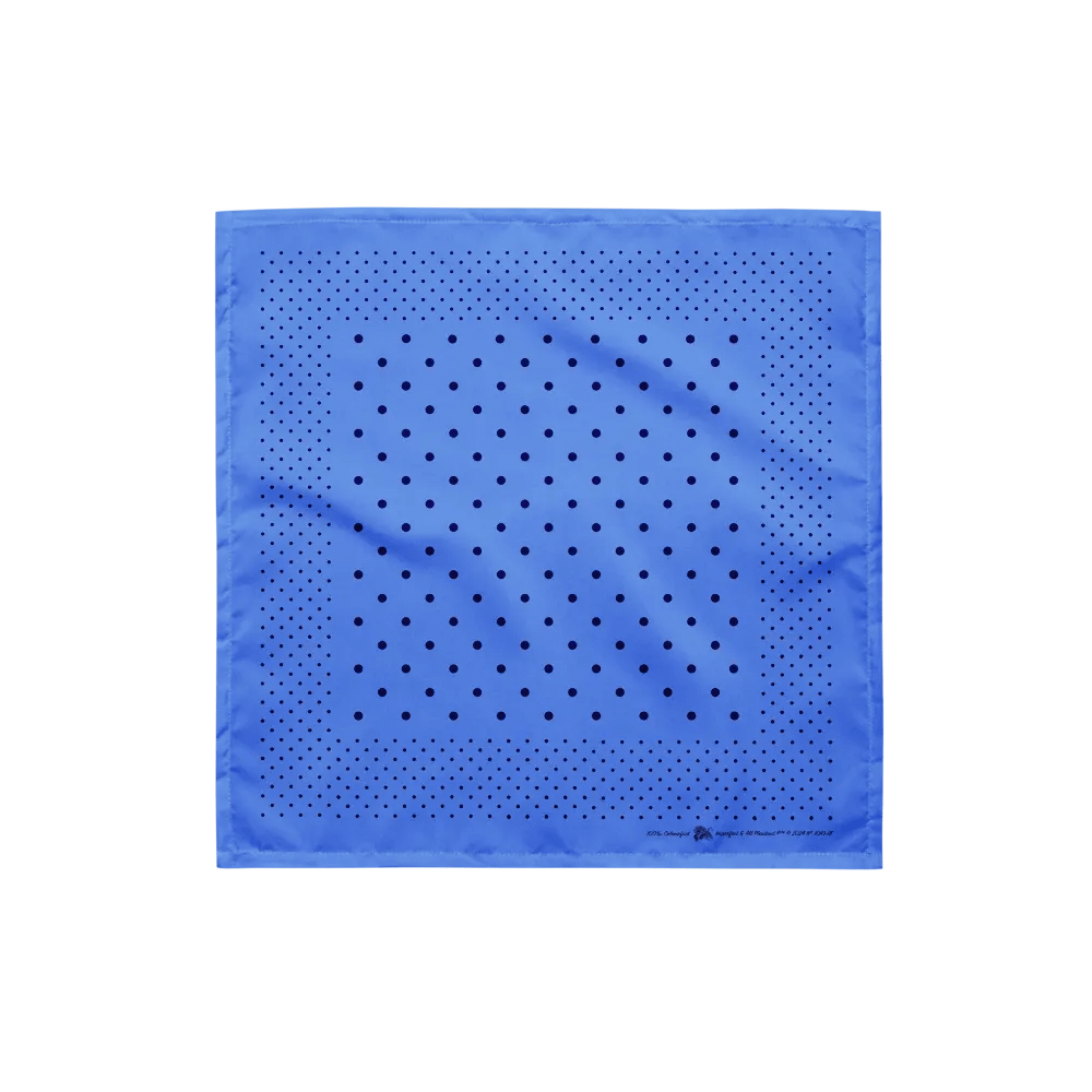 Cornflower & Navy Polka Dot Bandana product image (1)