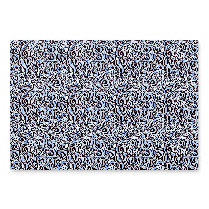 Blue Black Snake Pattern Paper product image (1)
