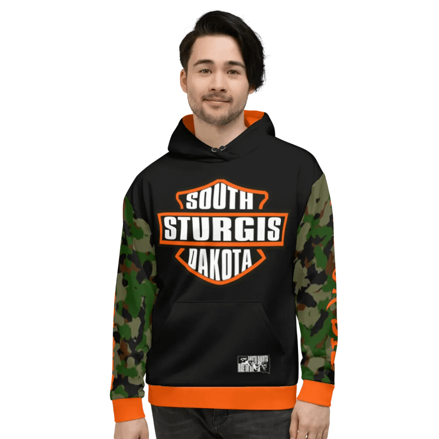 Sturgis Orange Camoflauge Hoodie product image (7)