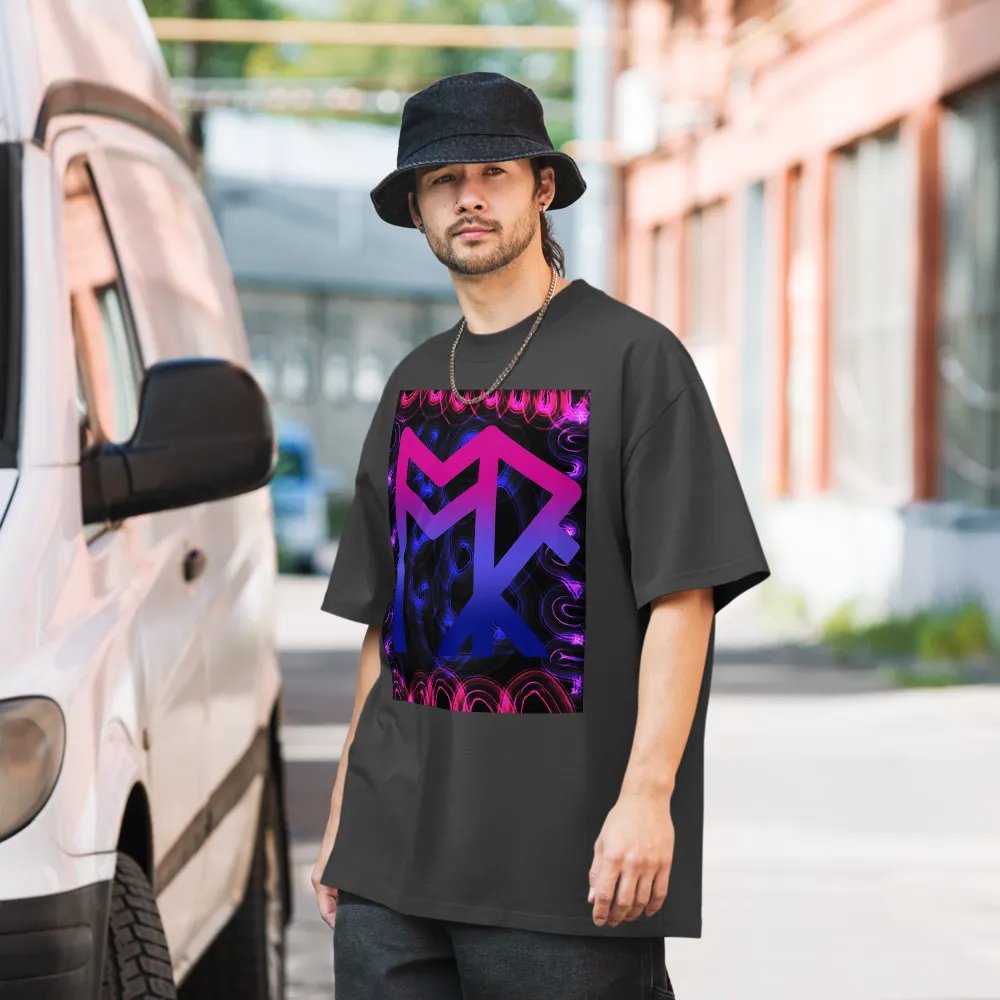 ToRk Rune Oversized Faded T-Shirt (Bisexual Tones) product image (6)