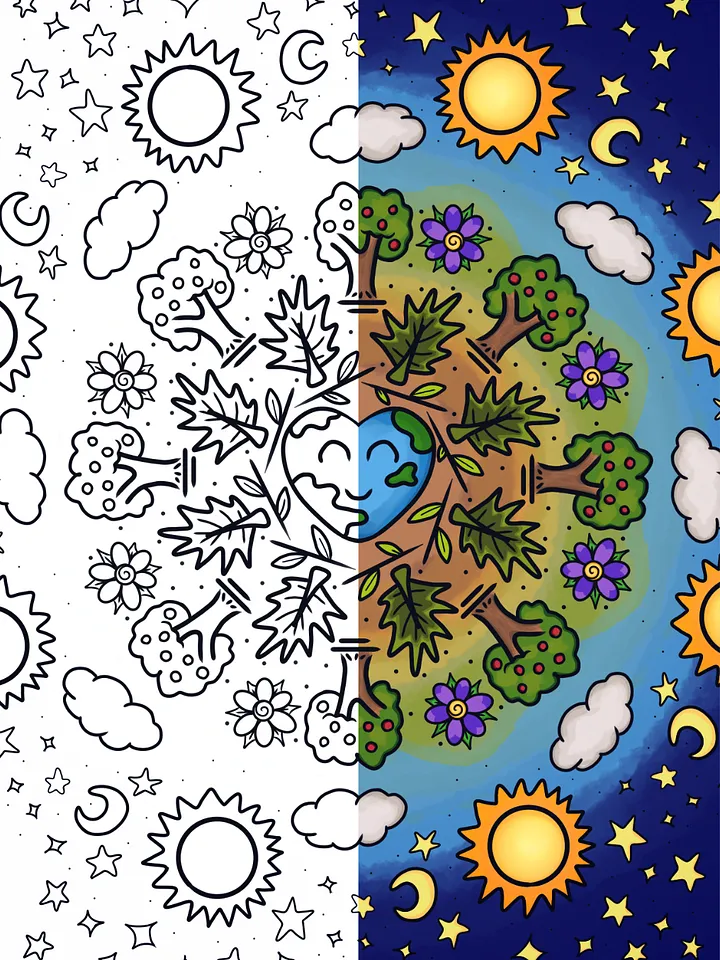 Earth Day - Coloring page product image (1)