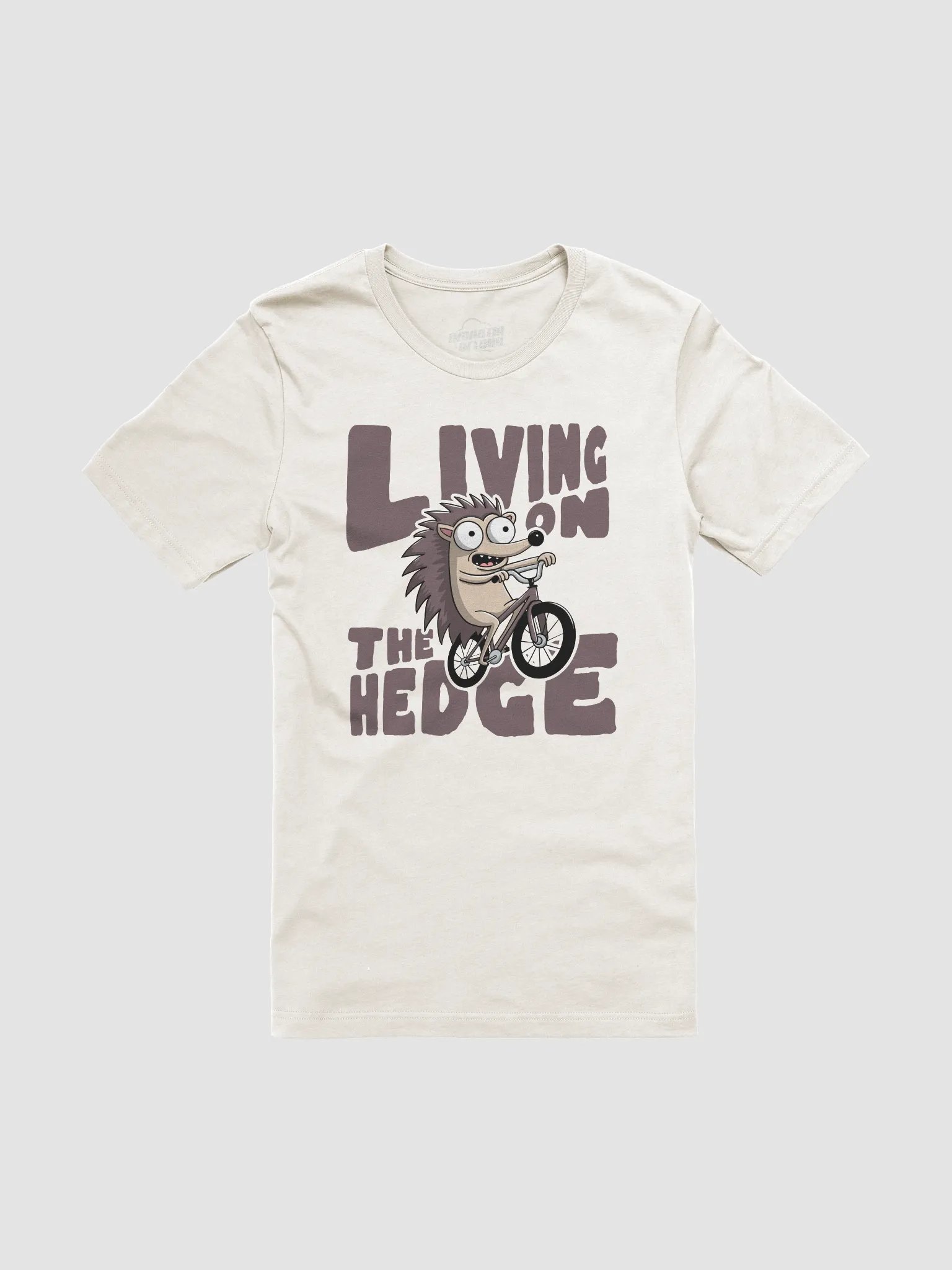 Living on the Hedge Funny Hedgehog Cycling T-Shirt – Cute Animal Pun Tee for Bike Lovers product image (1)