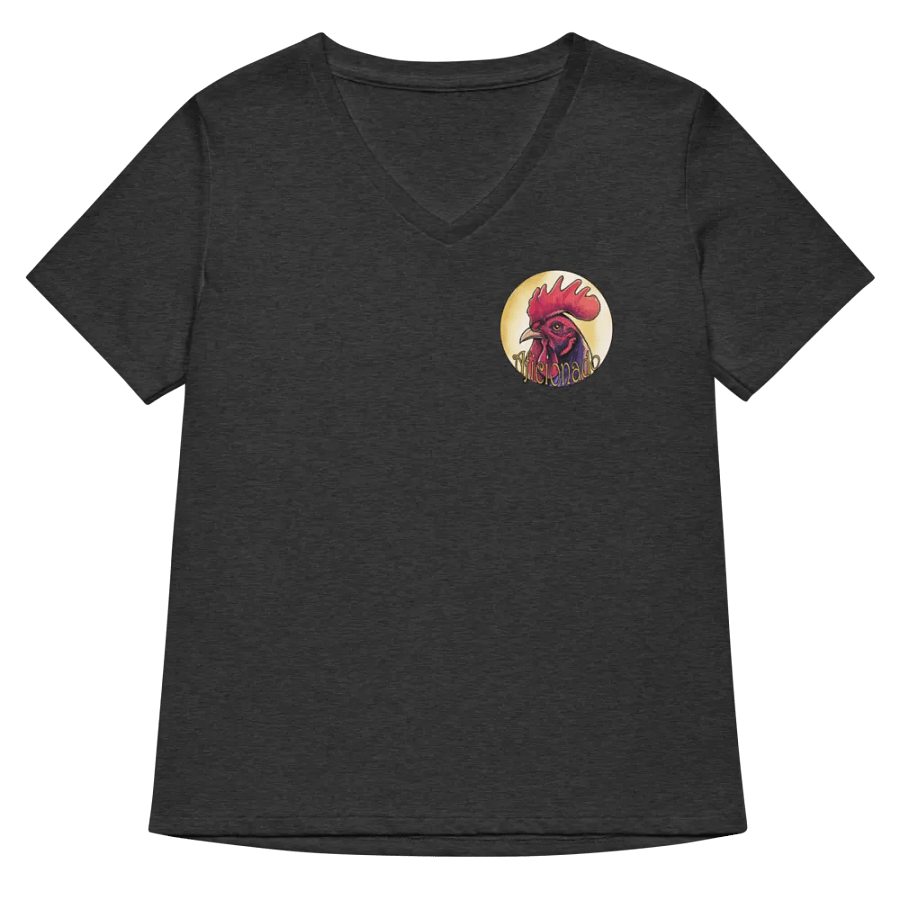 Back Print V-Neck women's cock aficionado T-shirt product image (40)