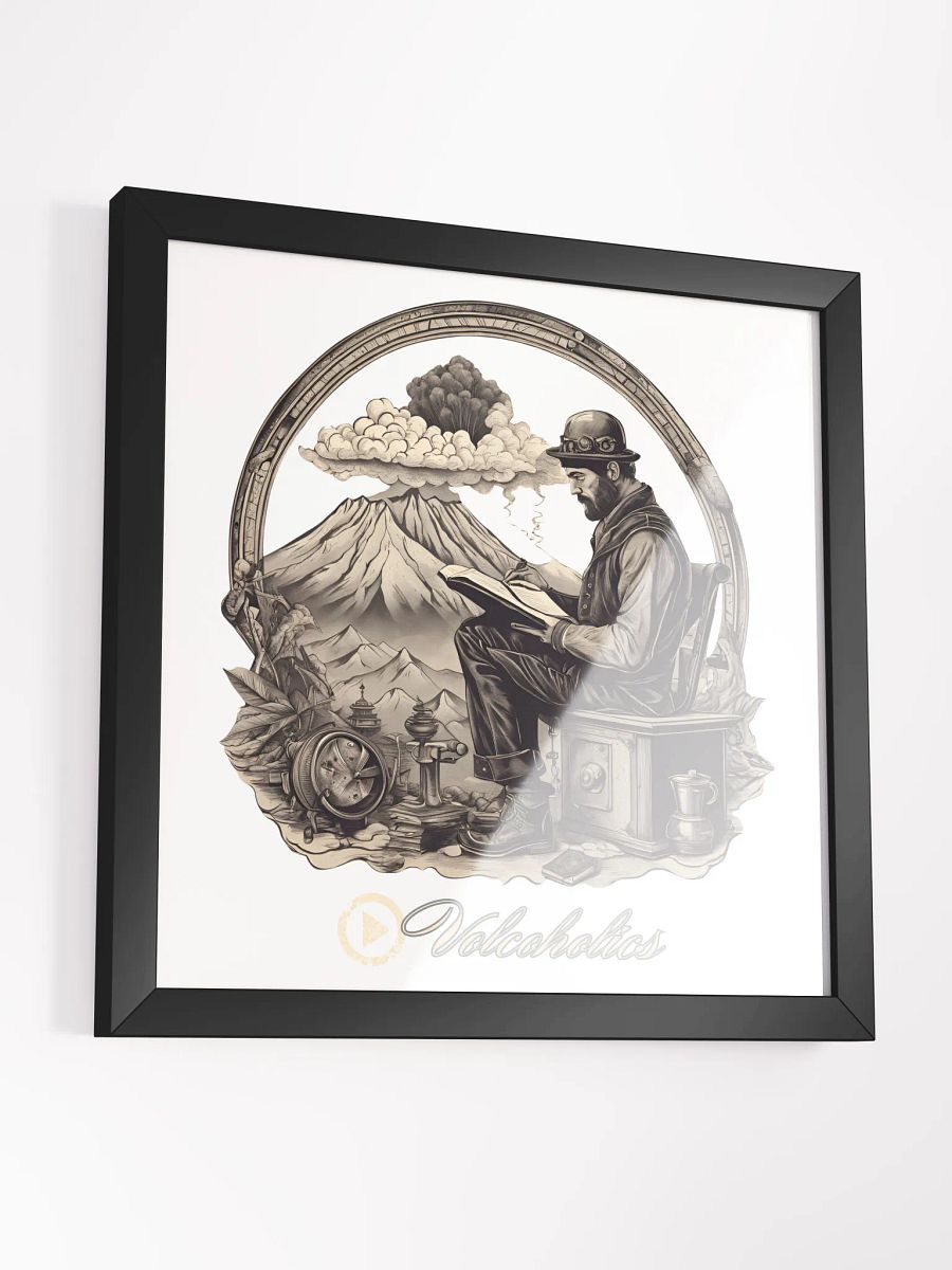 Volcanologist's Fieldwork: Framed Art Poster product image (3)