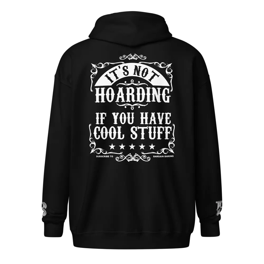 ITS NOT HOARDING (Zipper Hoodie - Dark) product image (2)
