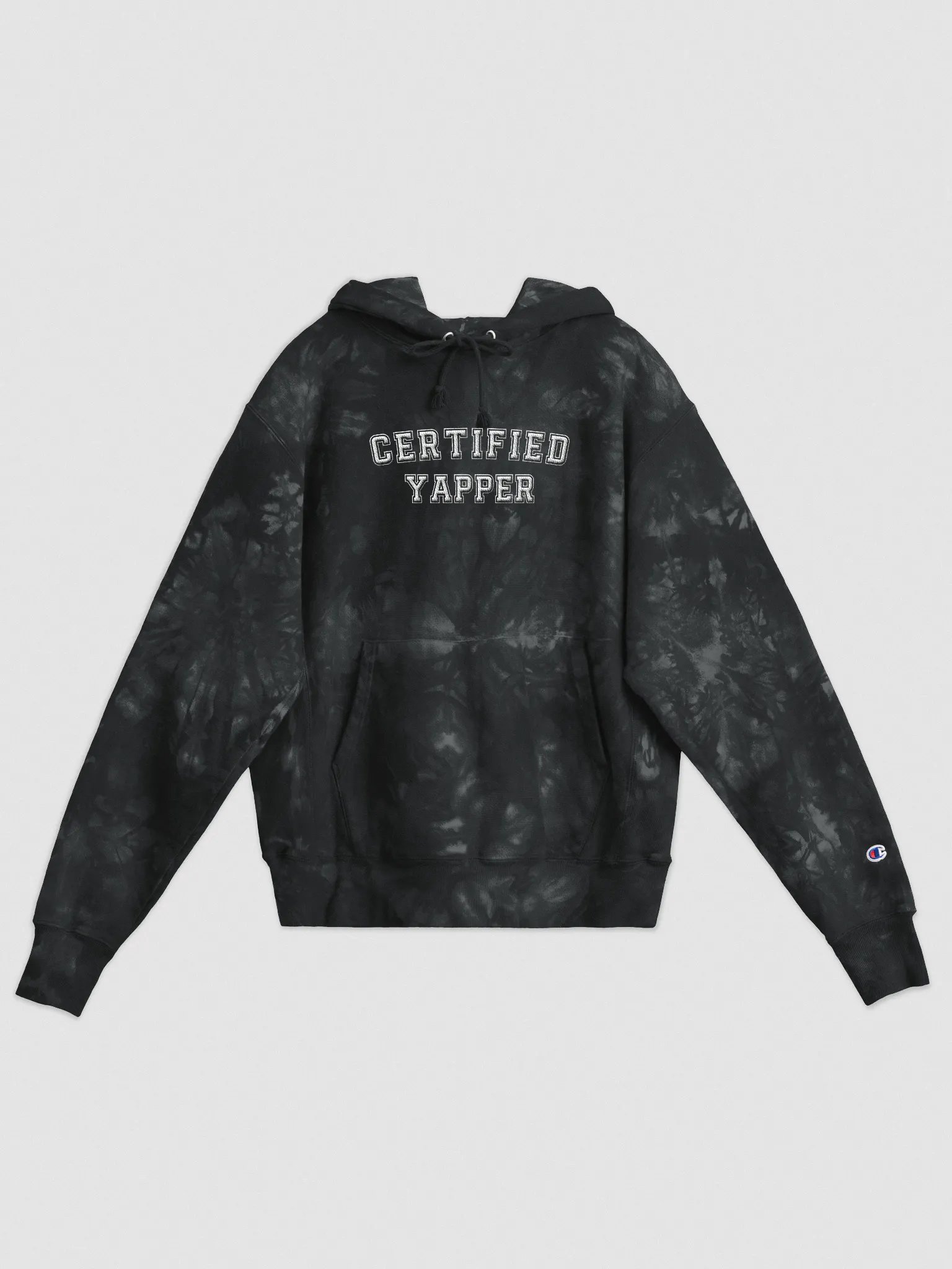certified yapper tie-dye hoodie product image (2)