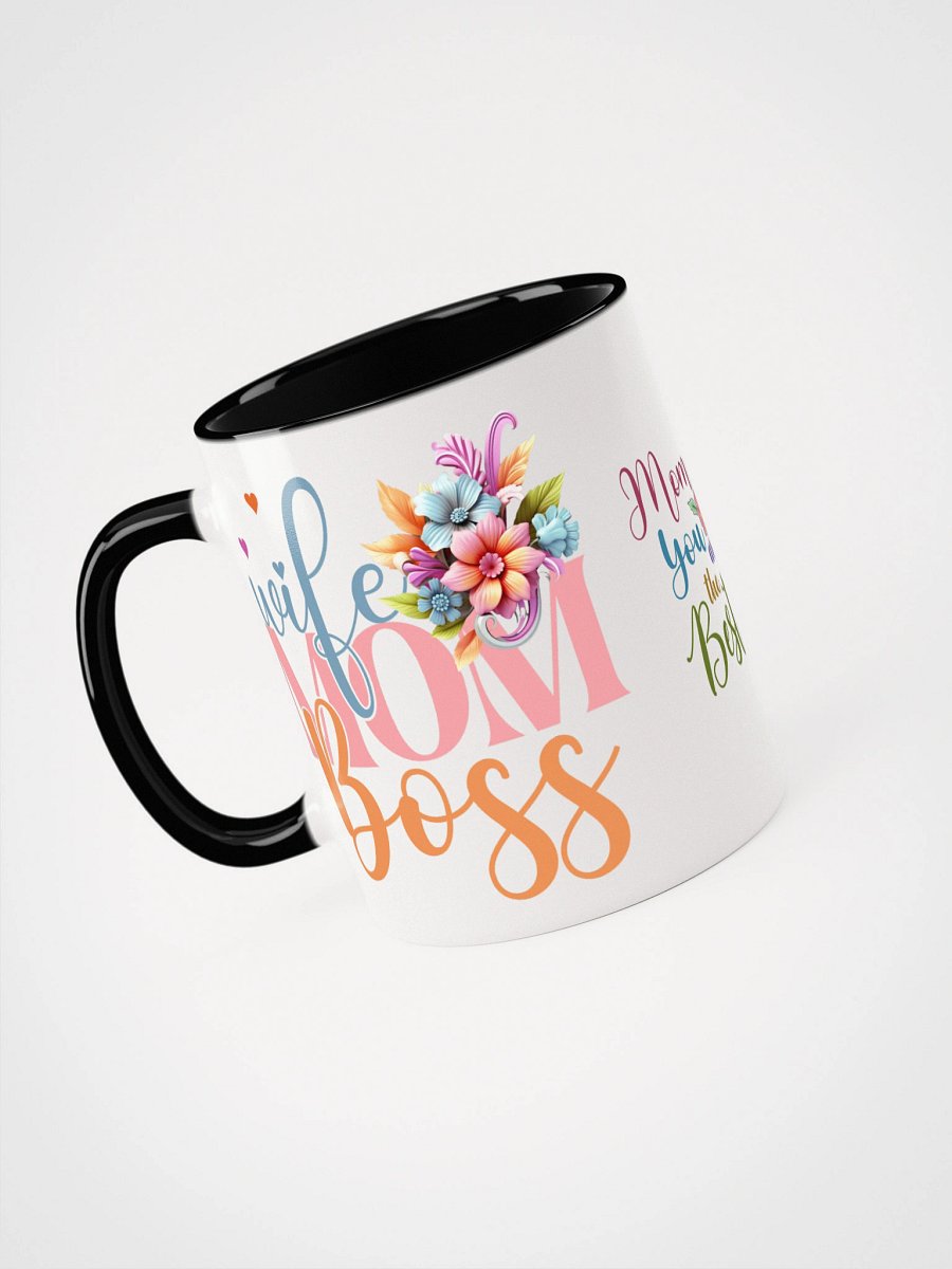 Wife Mom Boss Floral Ceramic Mug product image (32)