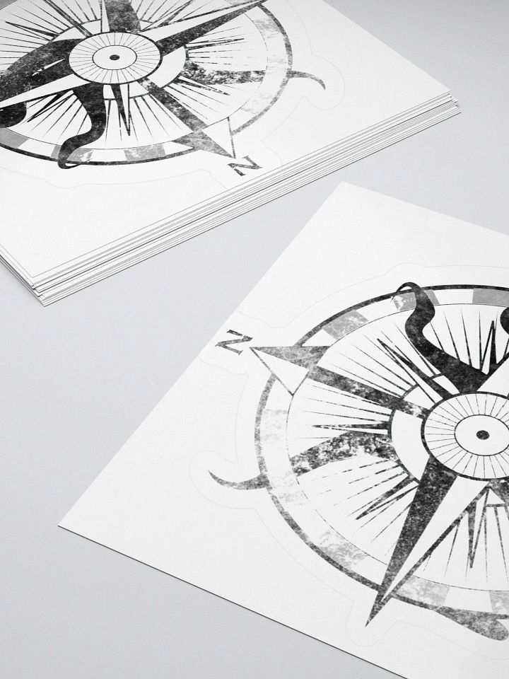 Here there be monsters - Black Sticker product image (10)