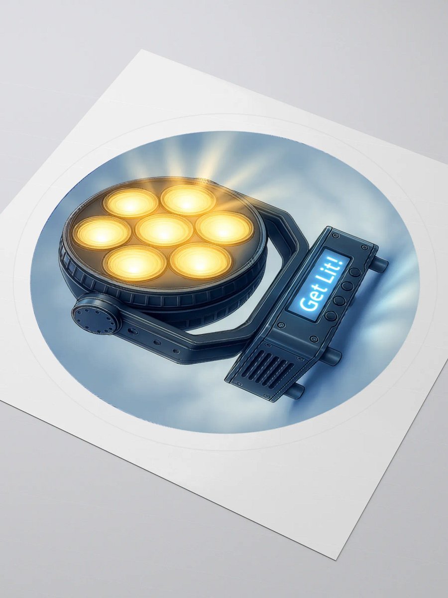 Theatrically Jerry: "Get Lit!" Moving Head Wash Light Stickers product image (9)