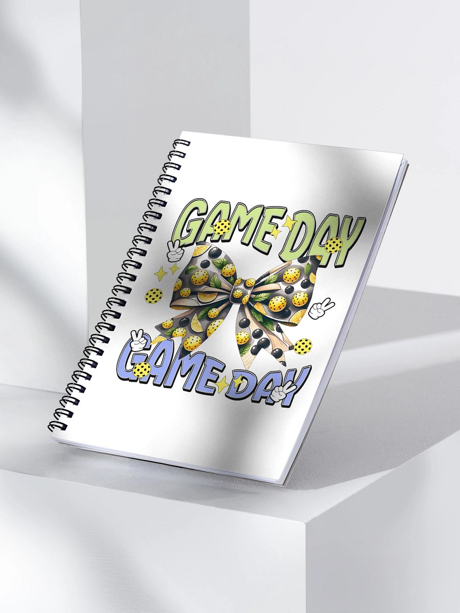 Game Day Bow Pickleball Spiral Notebook product image (3)