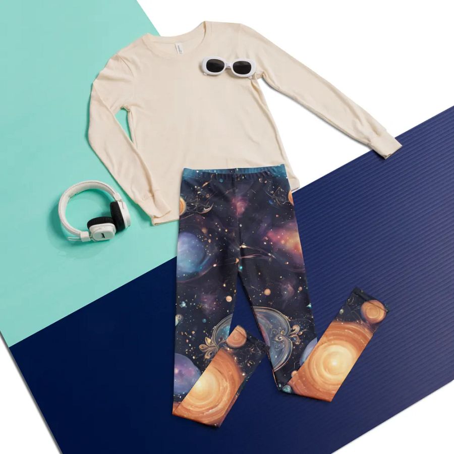 Cosmic Dreams Youth Leggings product image (5)