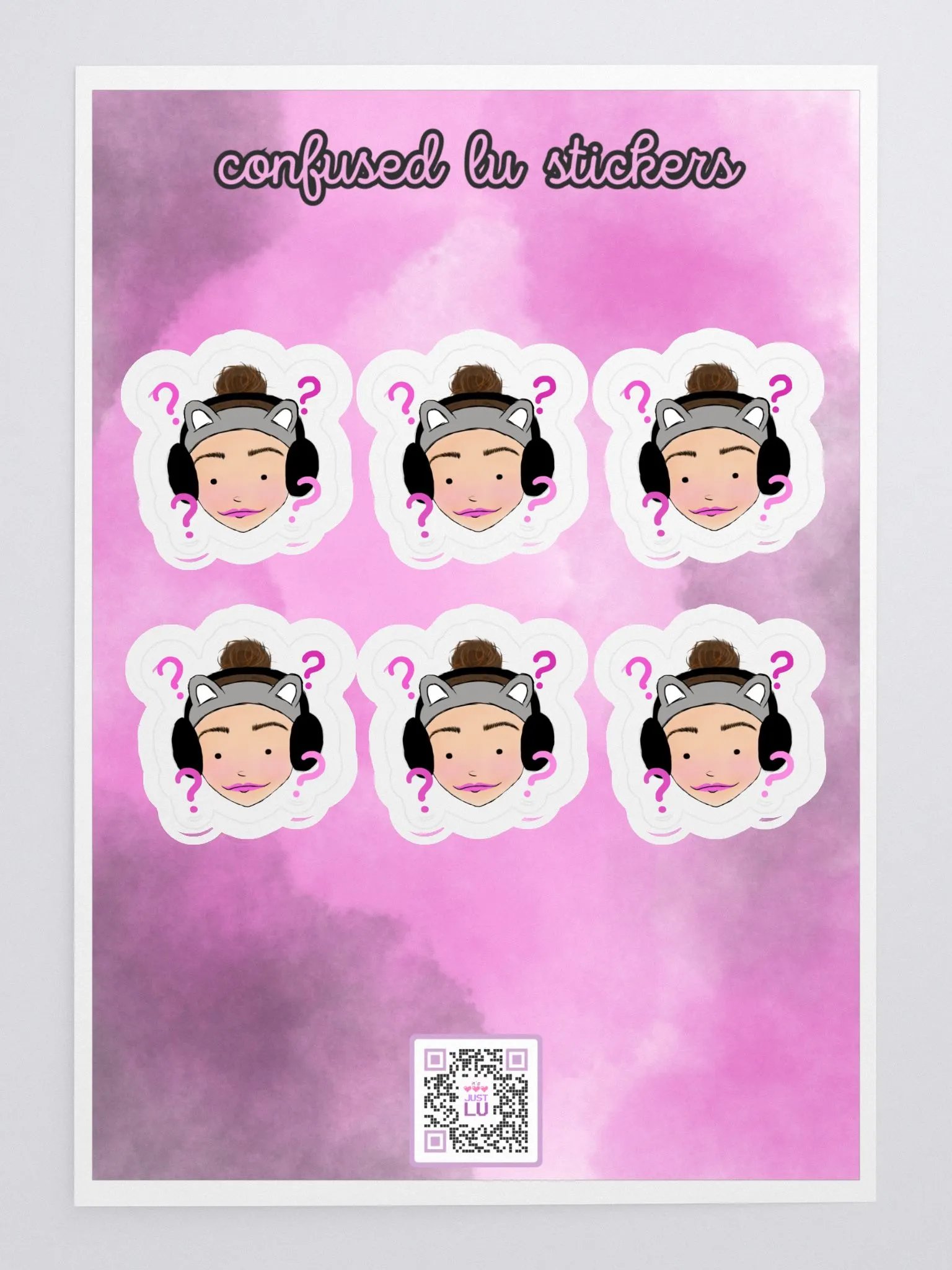 CONFUSED LU Sticker Sheet product image (3)