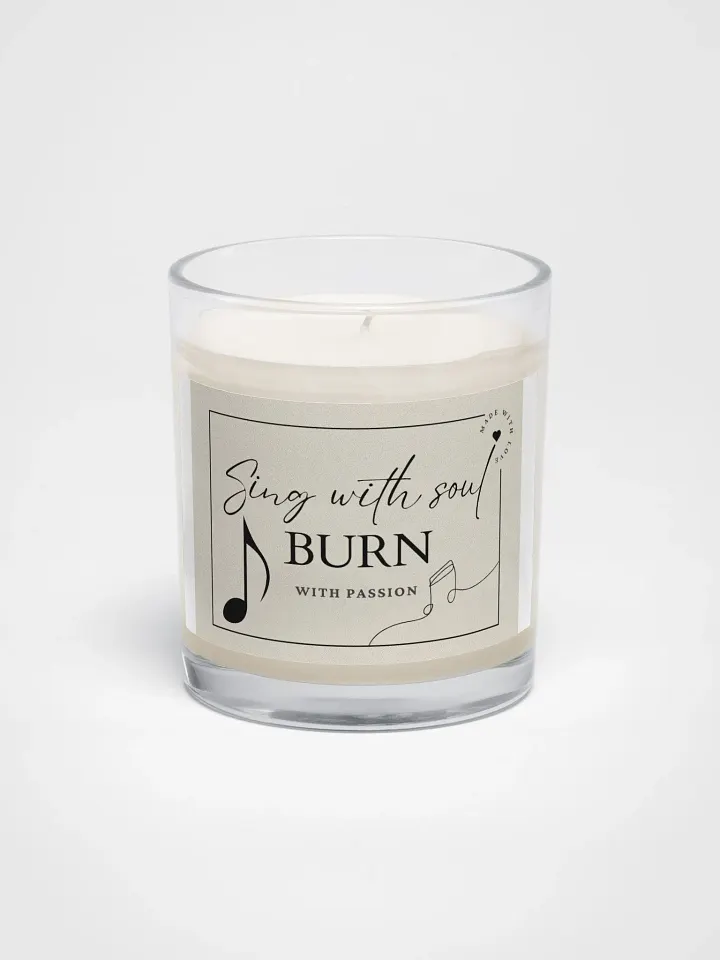 Sing With Soul Burn With Passion Candle - Unique Gifts For Singers product image (1)