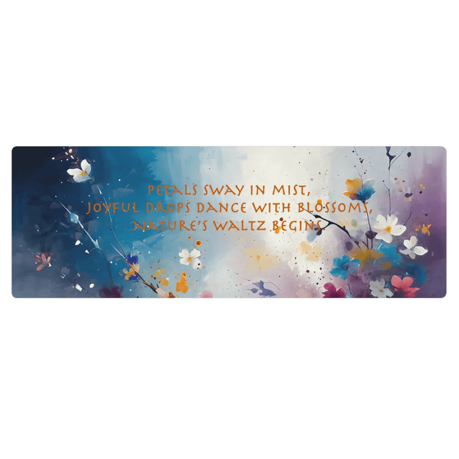 Nature's Waltz Yoga Mat product image (1)