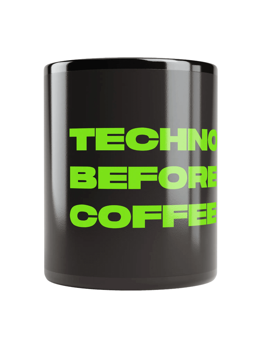 Techno Before Coffee Mug product image (1)