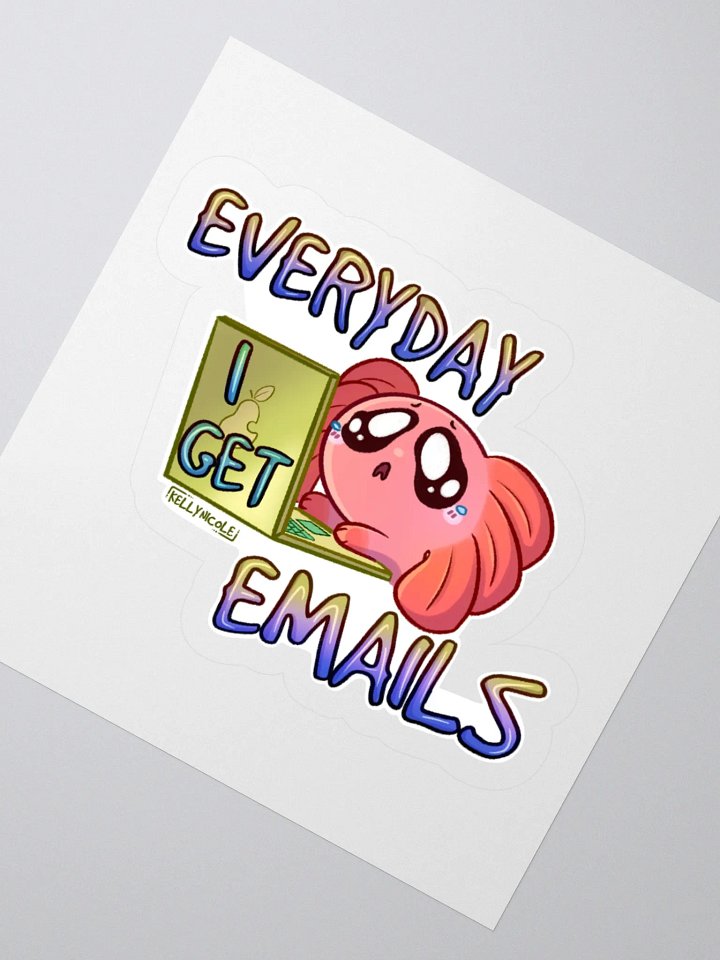 Everyday I Get Emails Spud Sticker product image (4)