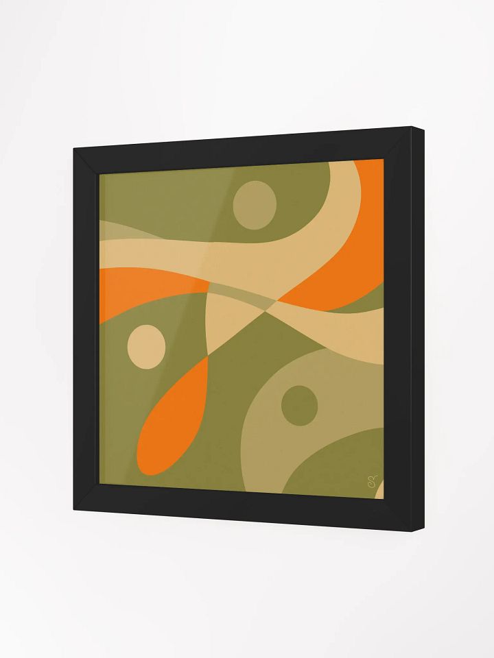 Earthy Curves Framed Matte Poster - Abstract Composition No. 4 product image (21)