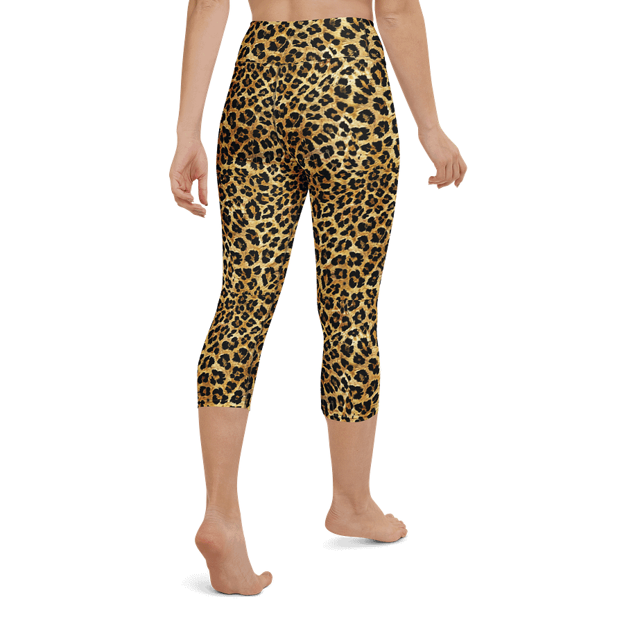 Savage Spots Leopard Print Capri Leggings product image (3)